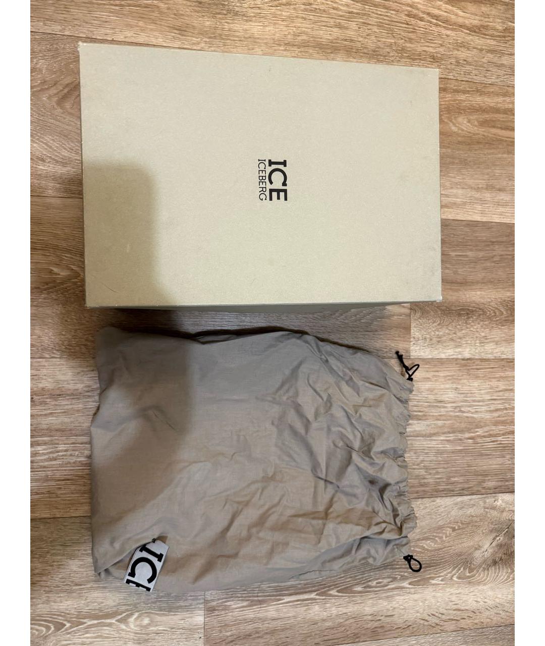 ICEBERG Бежевые кожаные босоножки, фото 6