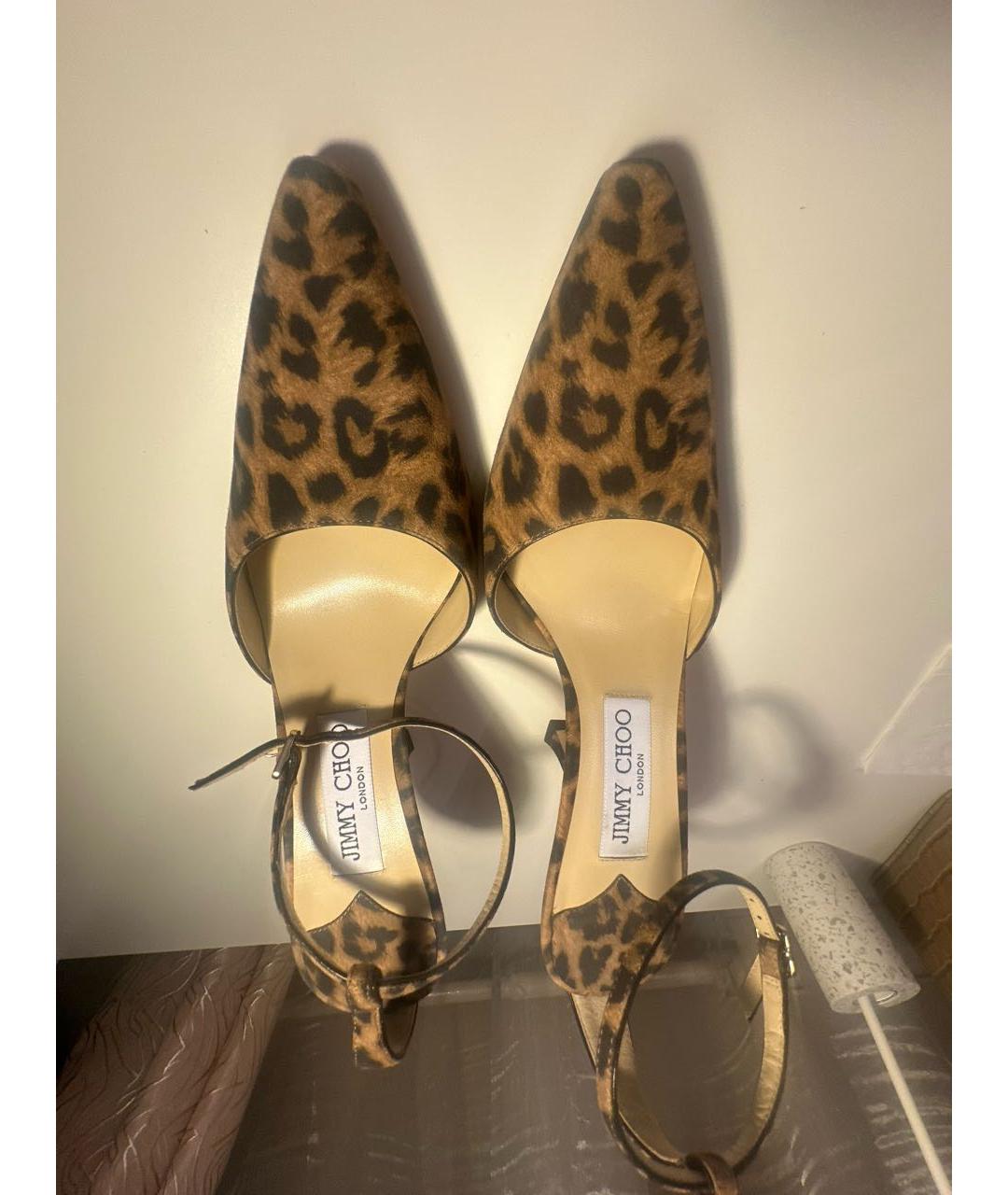 JIMMY CHOO Мульти замшевые босоножки, фото 6