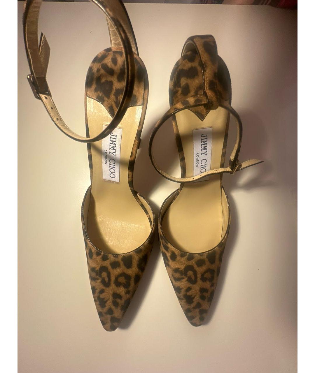 JIMMY CHOO Мульти замшевые босоножки, фото 3