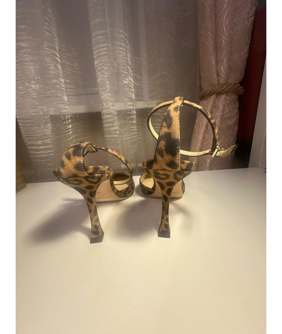 JIMMY CHOO Мульти замшевые босоножки, фото 4