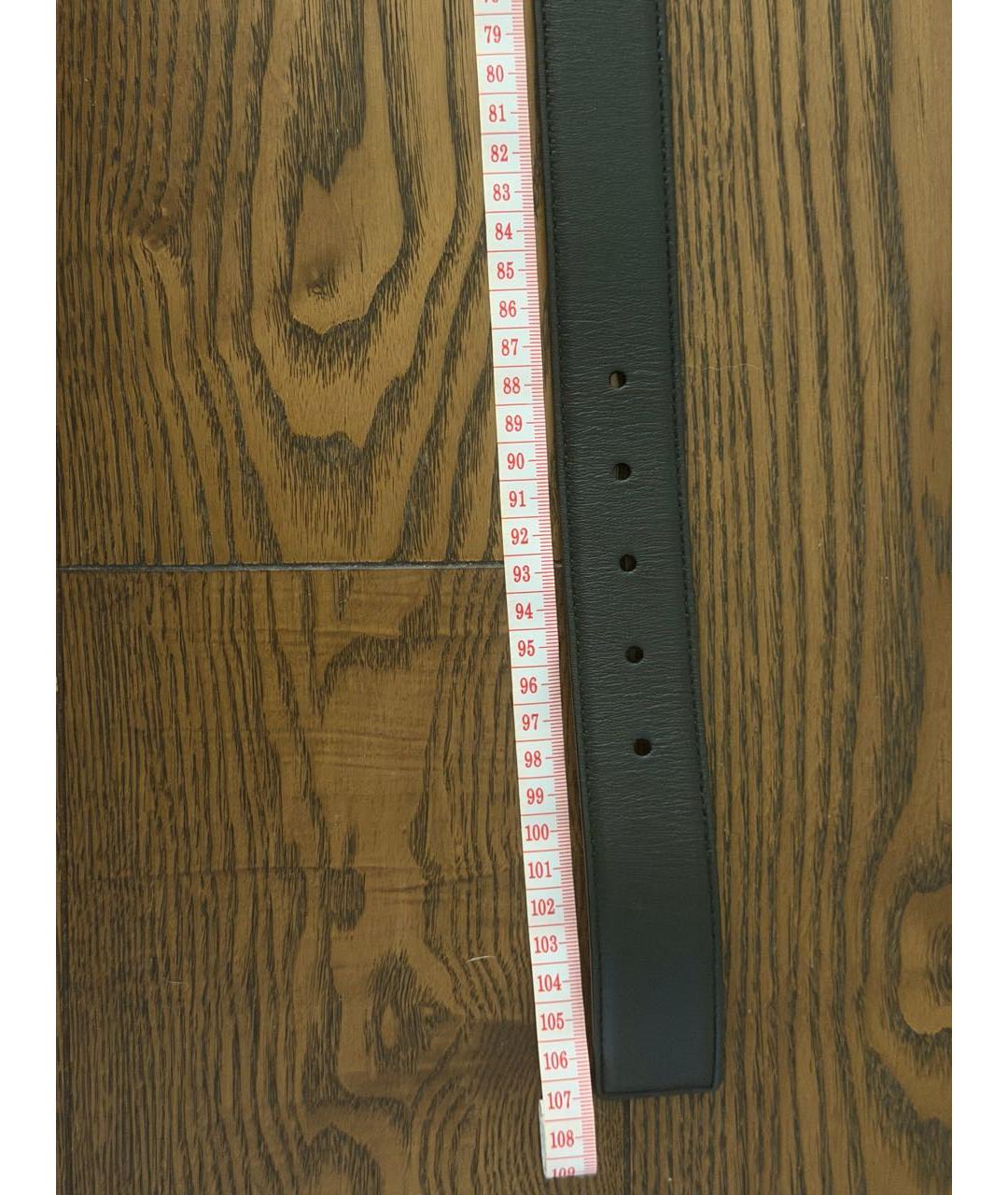 DOLCE&GABBANA Черный кожаный ремень, фото 6