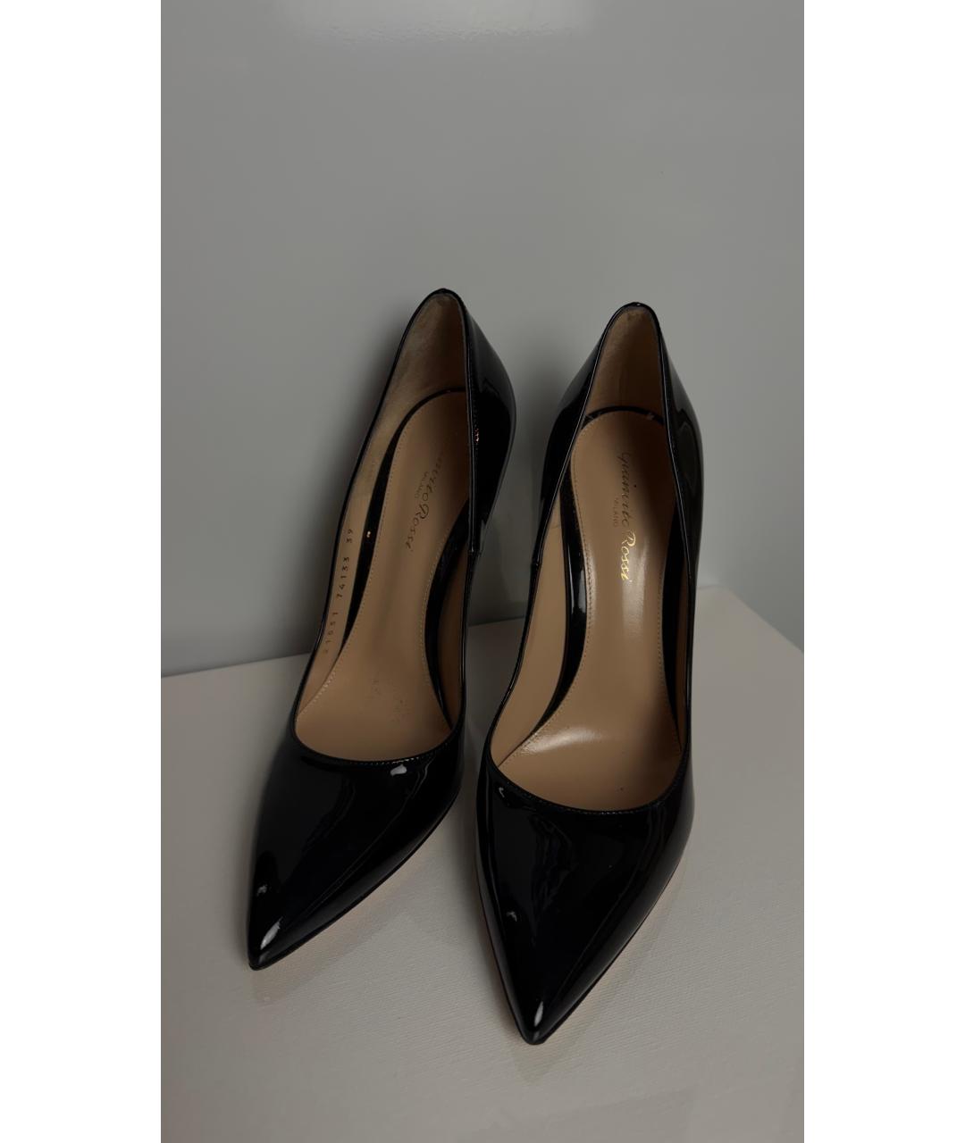 GIANVITO ROSSI Черные туфли из лакированной кожи, фото 3