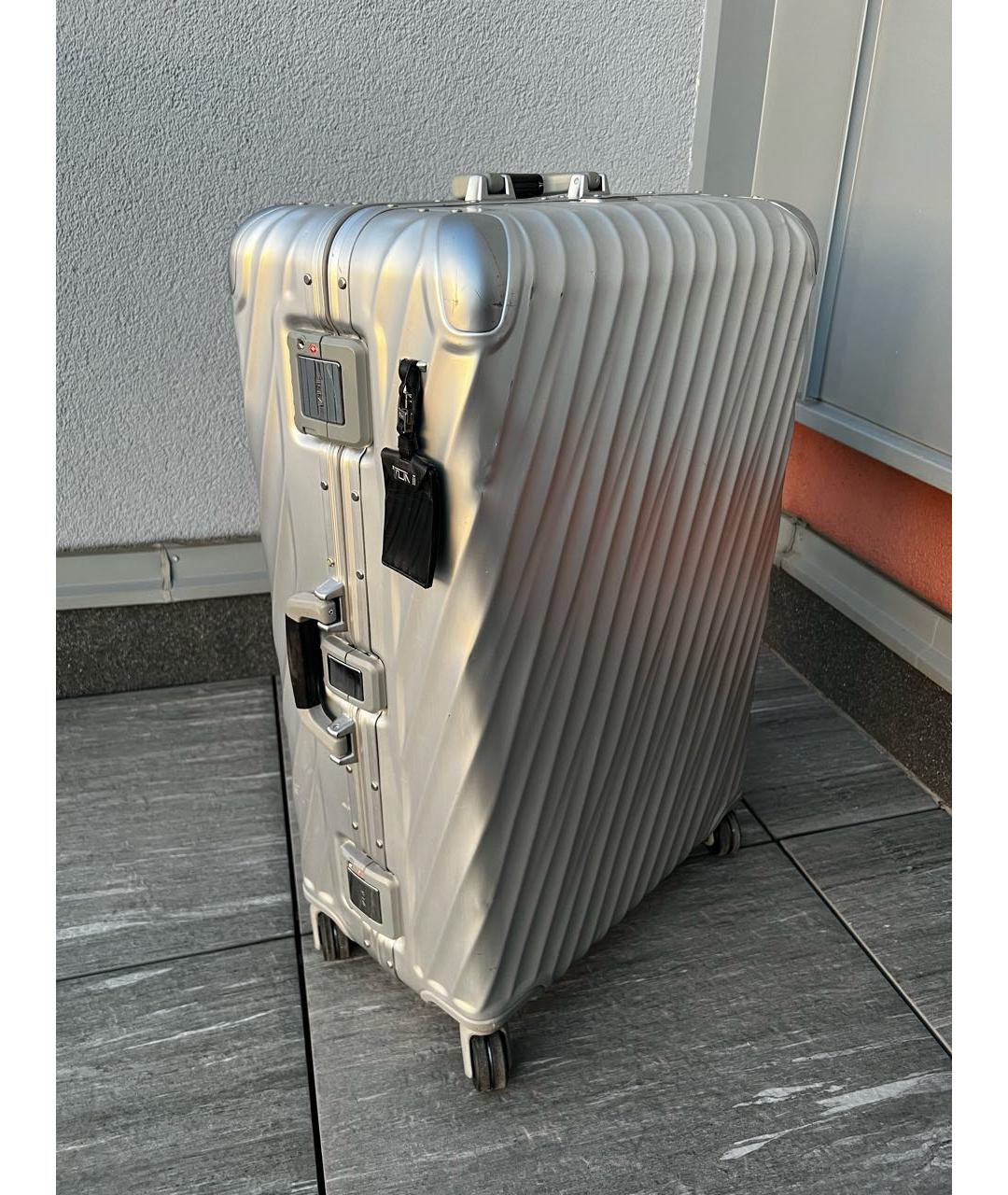 TUMI Серебрянный тканевый чемодан, фото 9