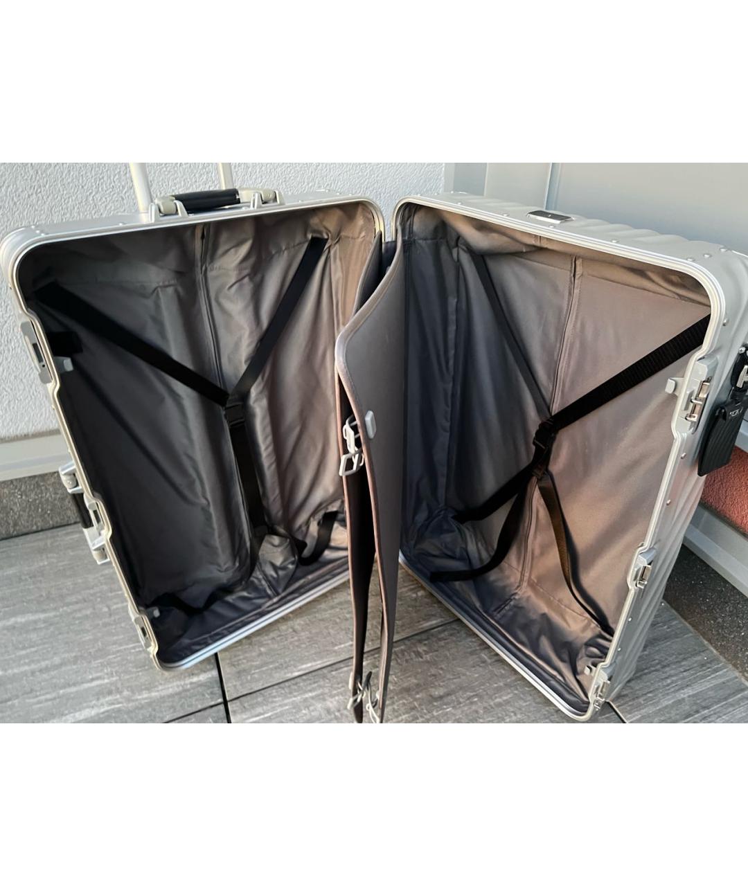 TUMI Серебрянный тканевый чемодан, фото 7
