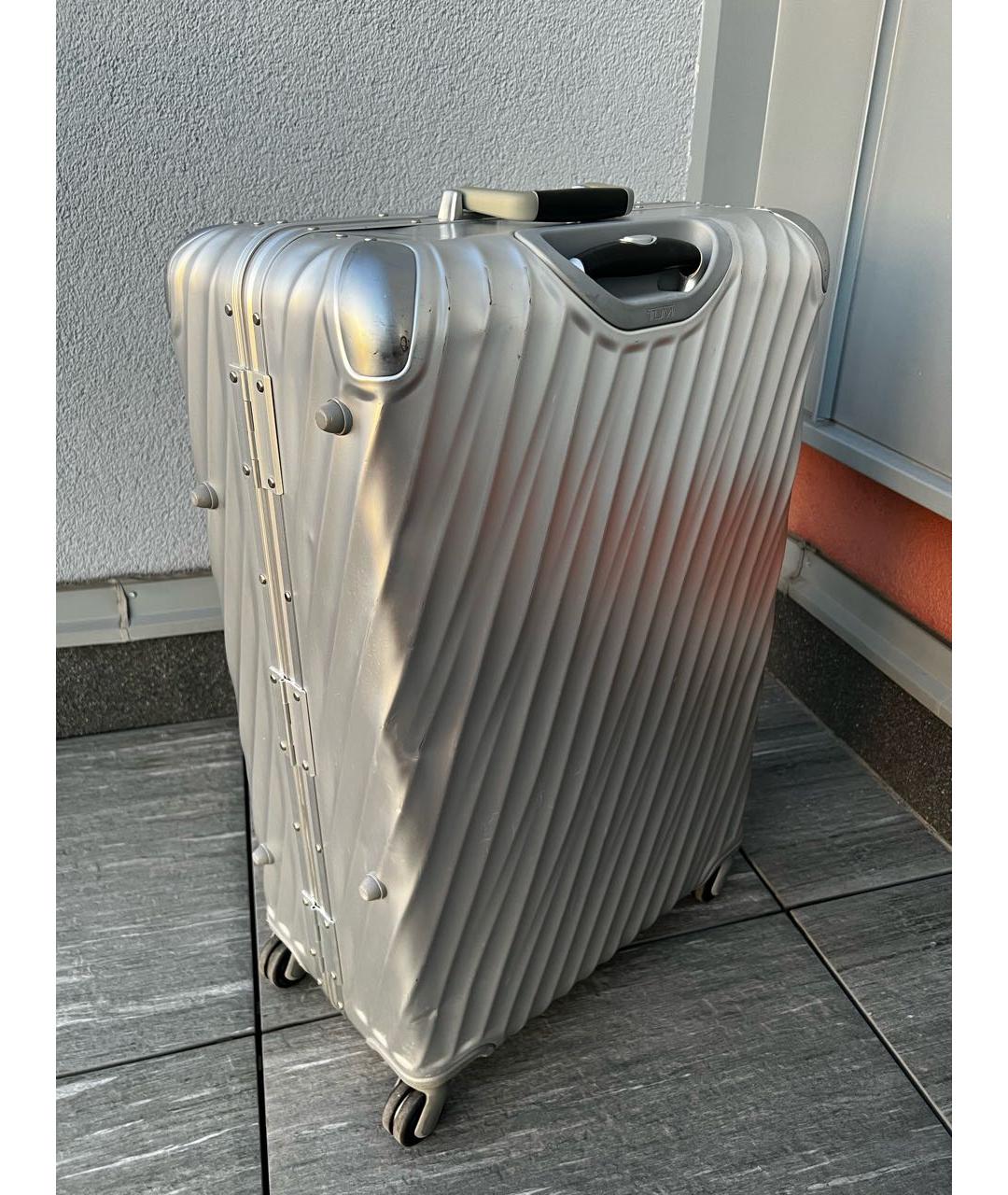 TUMI Серебрянный тканевый чемодан, фото 4