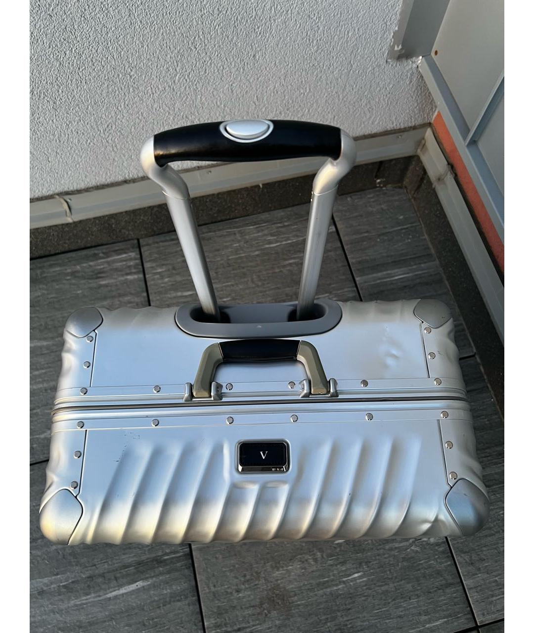 TUMI Серебрянный тканевый чемодан, фото 5