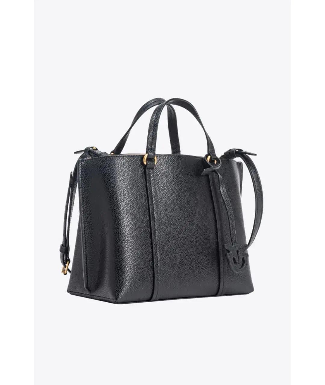 PINKO Черная кожаная сумка через плечо, фото 2