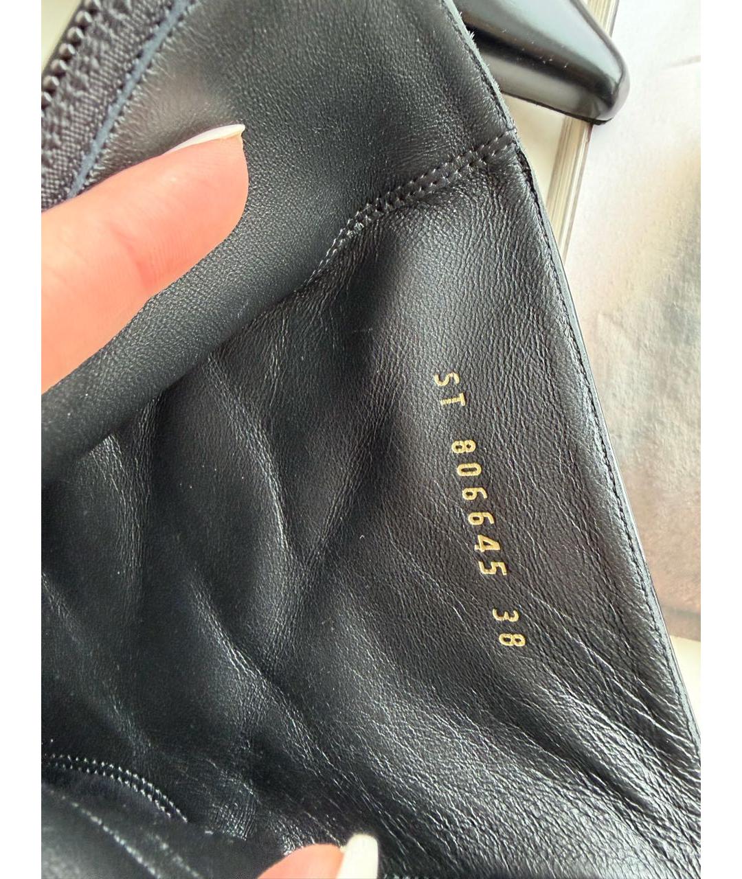 SAINT LAURENT Черные ботильоны из лакированной кожи, фото 4