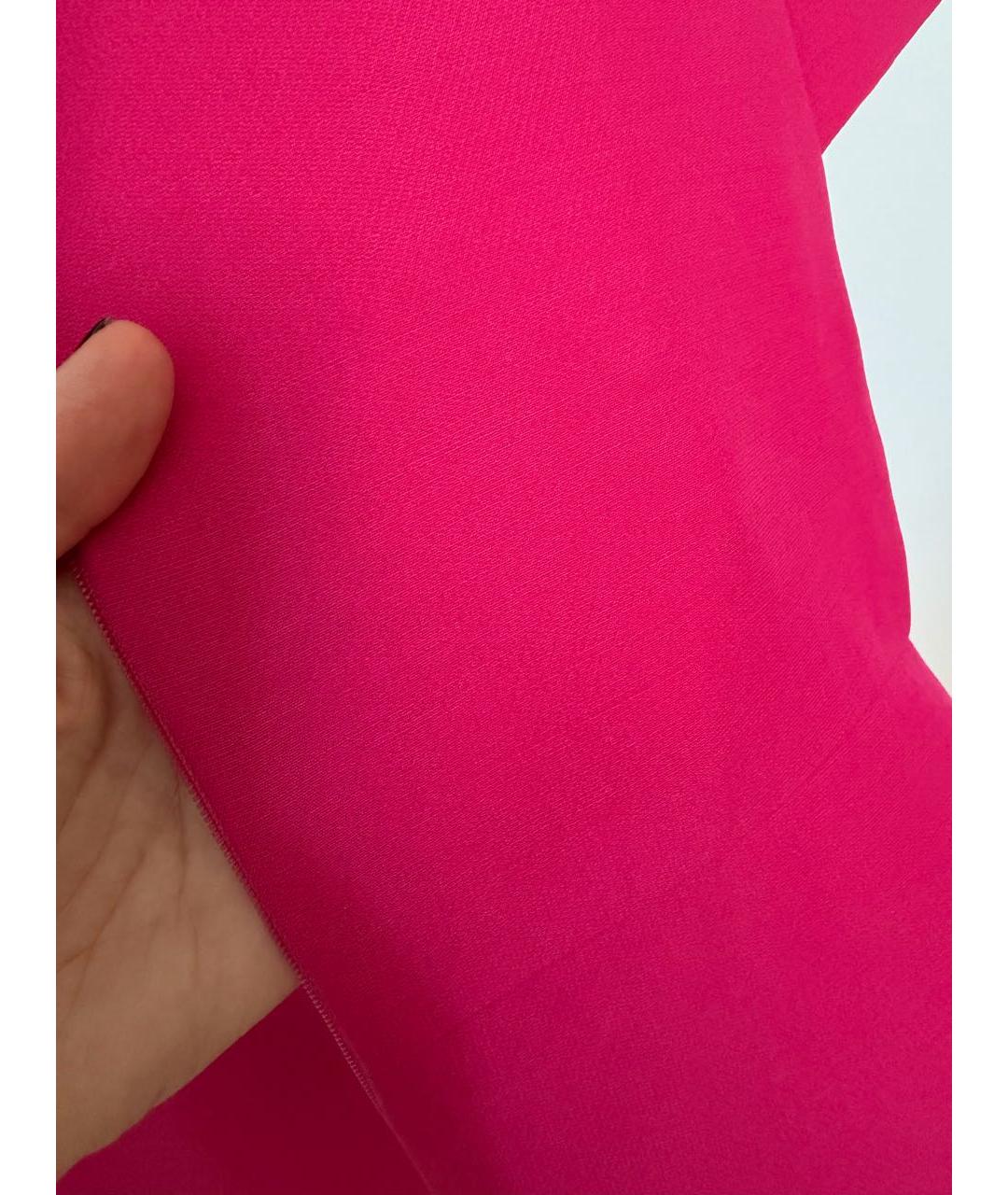 VALENTINO Фуксия шелковое платье, фото 7