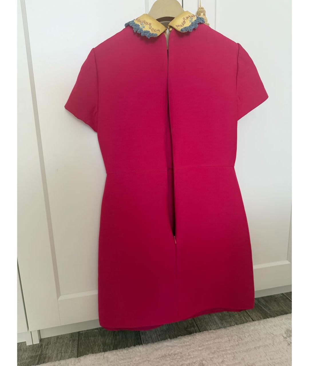 VALENTINO Фуксия шелковое платье, фото 2