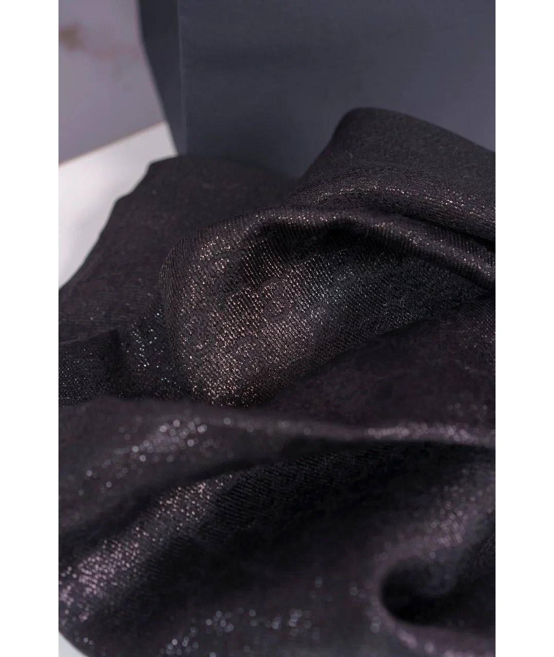 GUCCI Черный шерстяной платок, фото 3