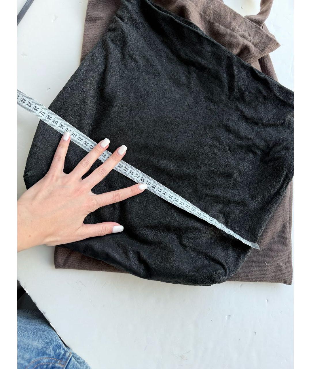 RICK OWENS Черная замшевая сумка через плечо, фото 7