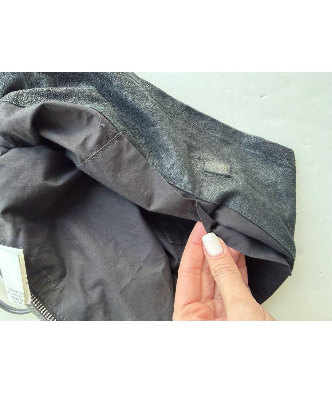 RICK OWENS Черная замшевая сумка через плечо, фото 4