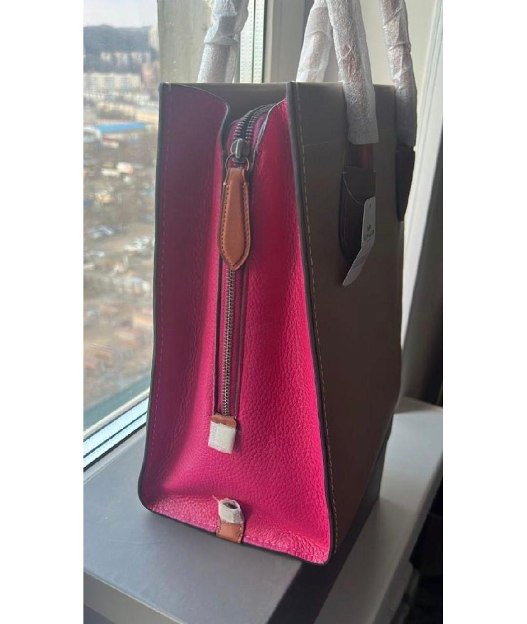 COACH Мульти кожаная сумка тоут, фото 7