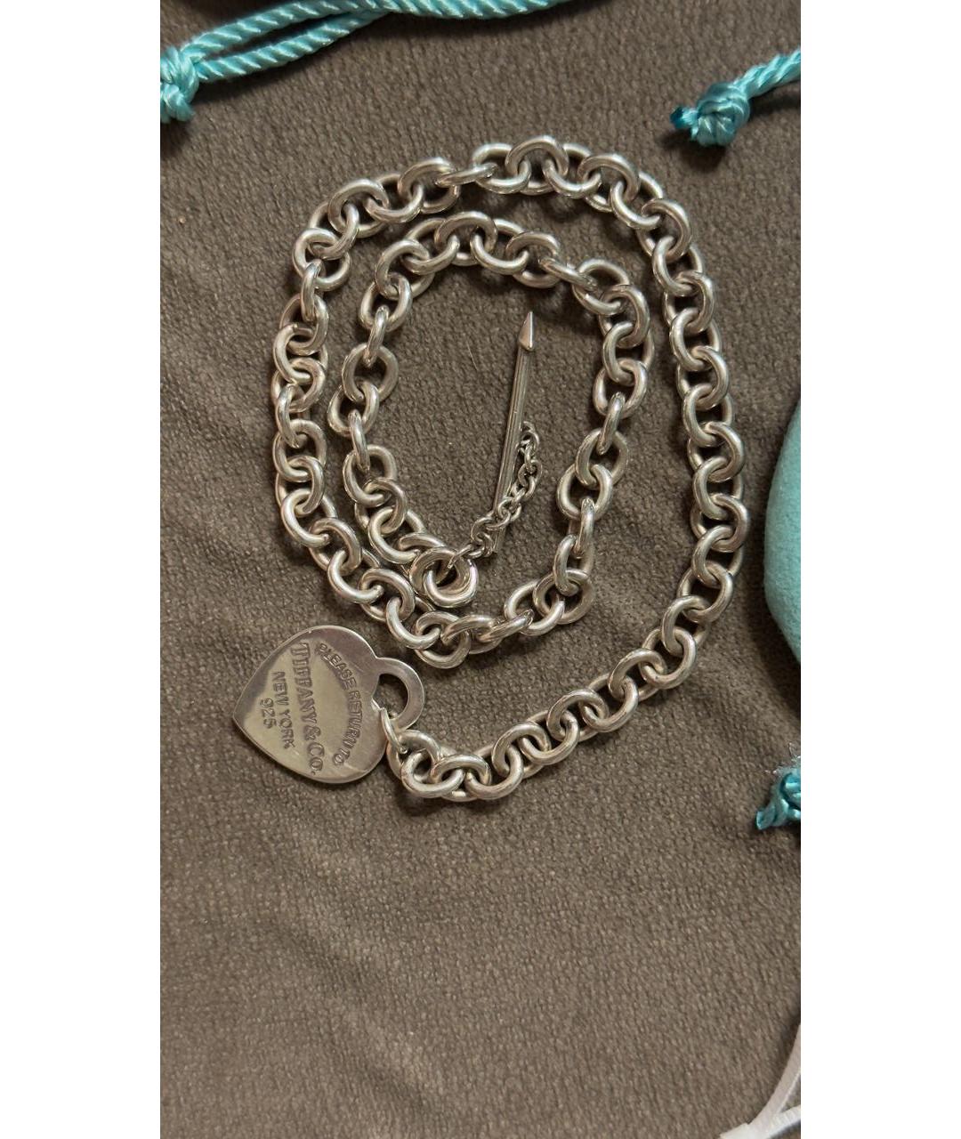 TIFFANY&CO Серебряное серебряное колье, фото 7
