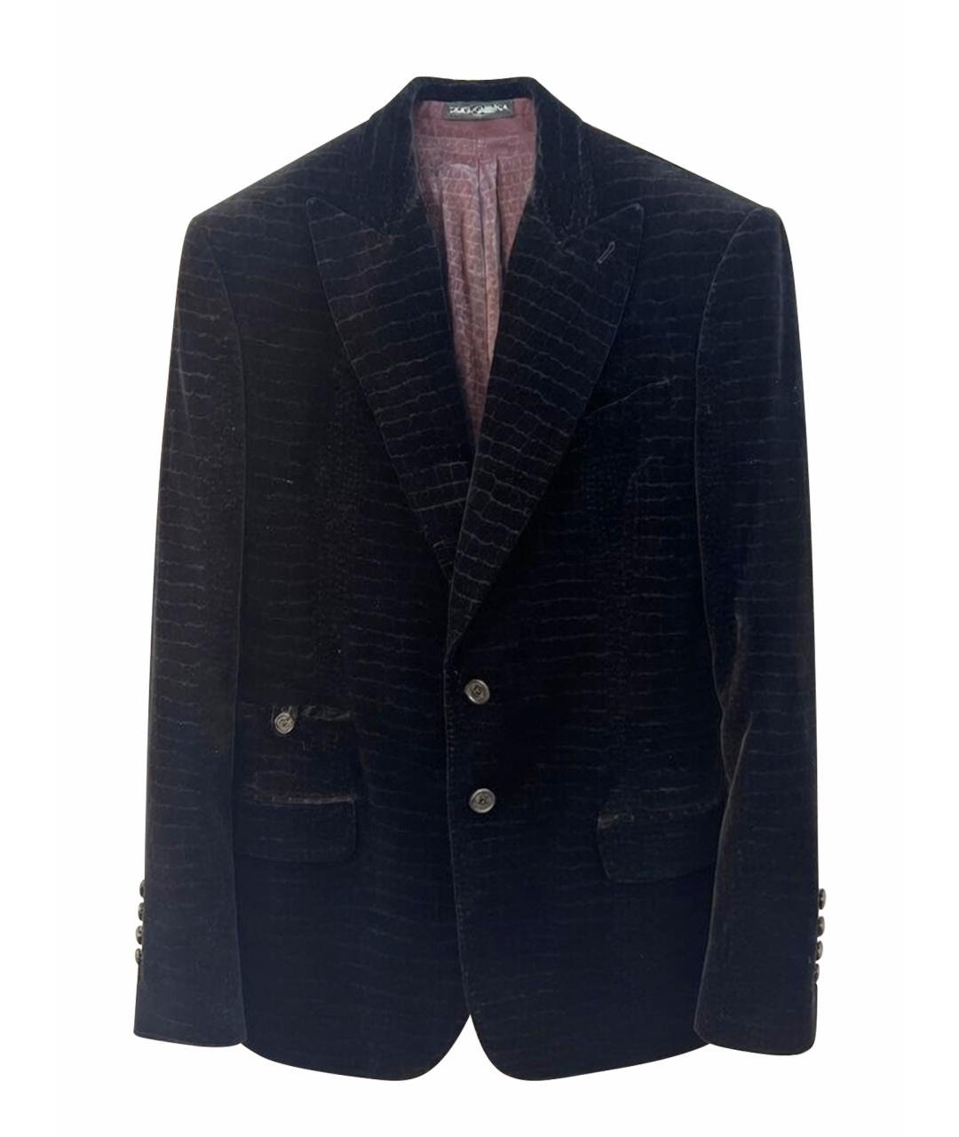 ROBERTO CAVALLI Темно-синий хлопковый пиджак, фото 5