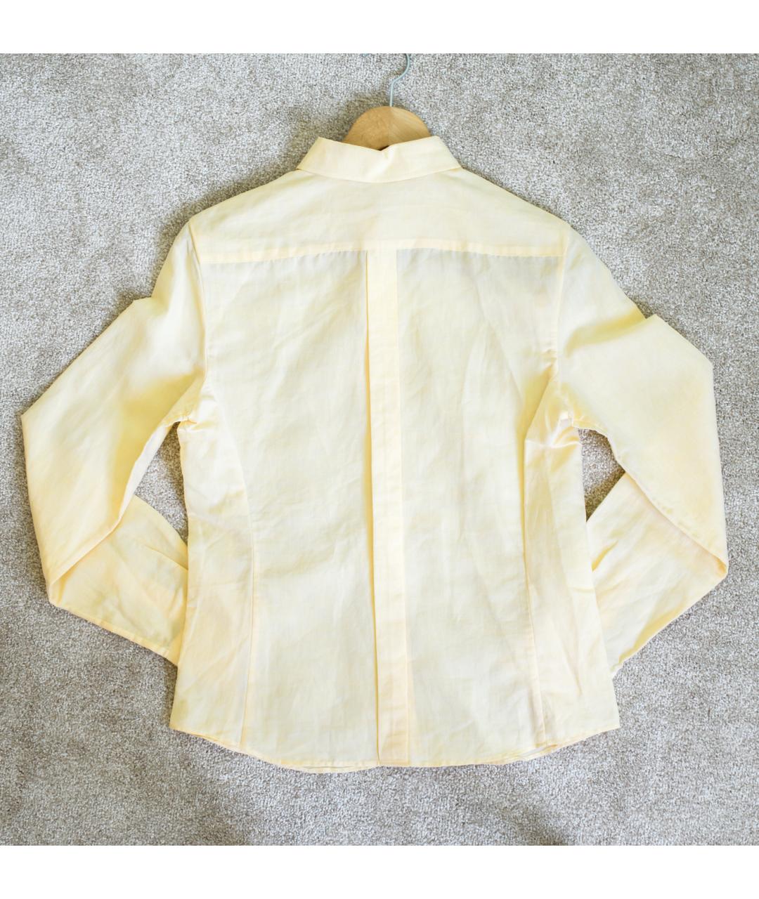 LORO PIANA Желтая льняная рубашка, фото 2