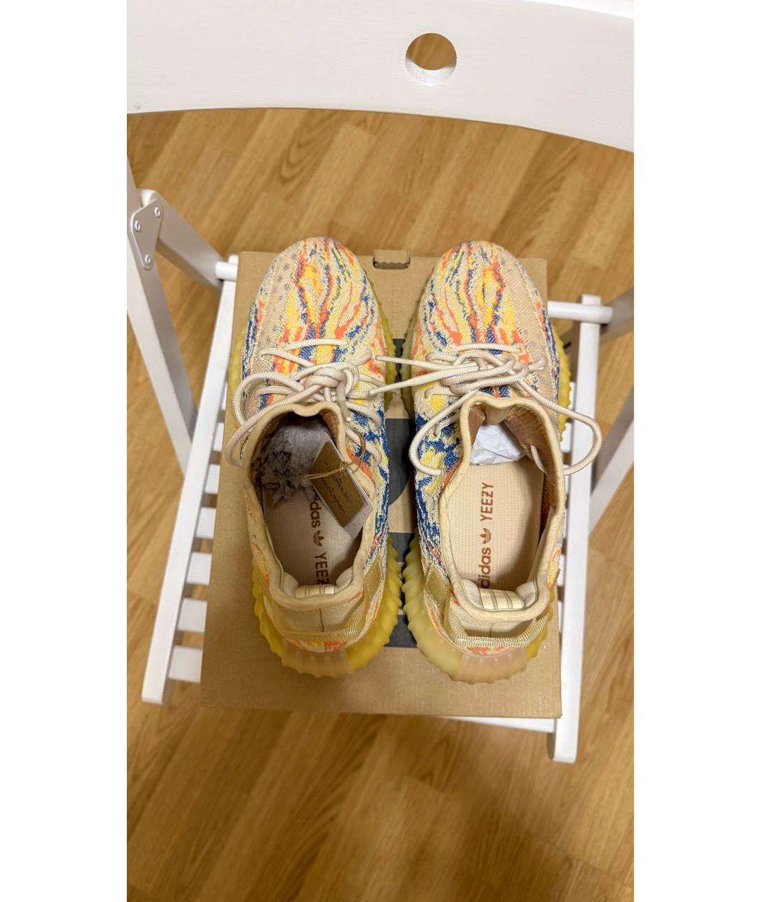 ADIDAS YEEZY Мульти текстильные низкие кроссовки / кеды, фото 3