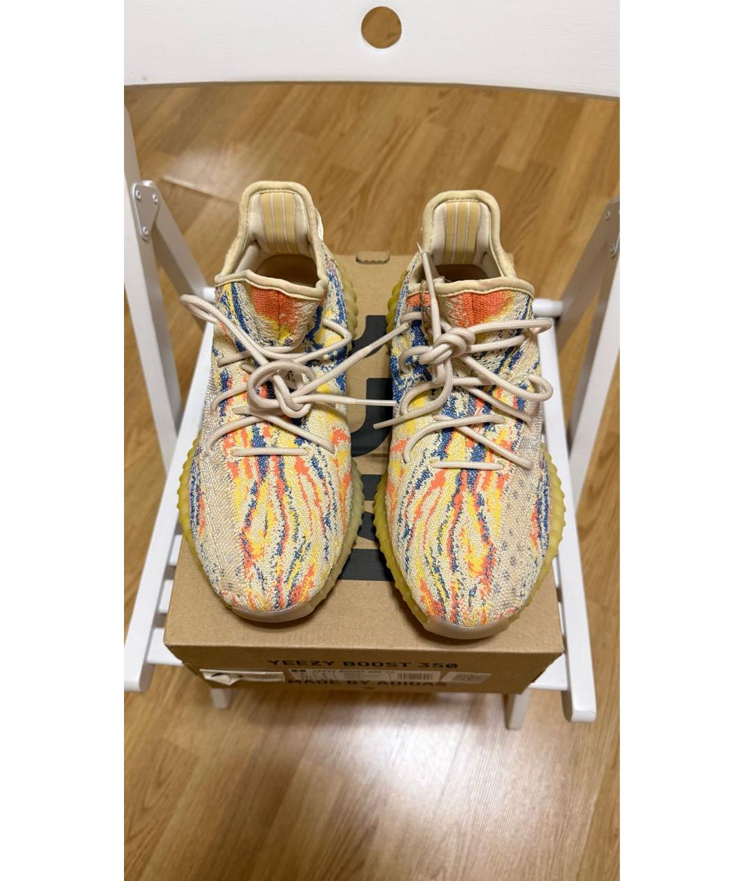 ADIDAS YEEZY Мульти текстильные низкие кроссовки / кеды, фото 2