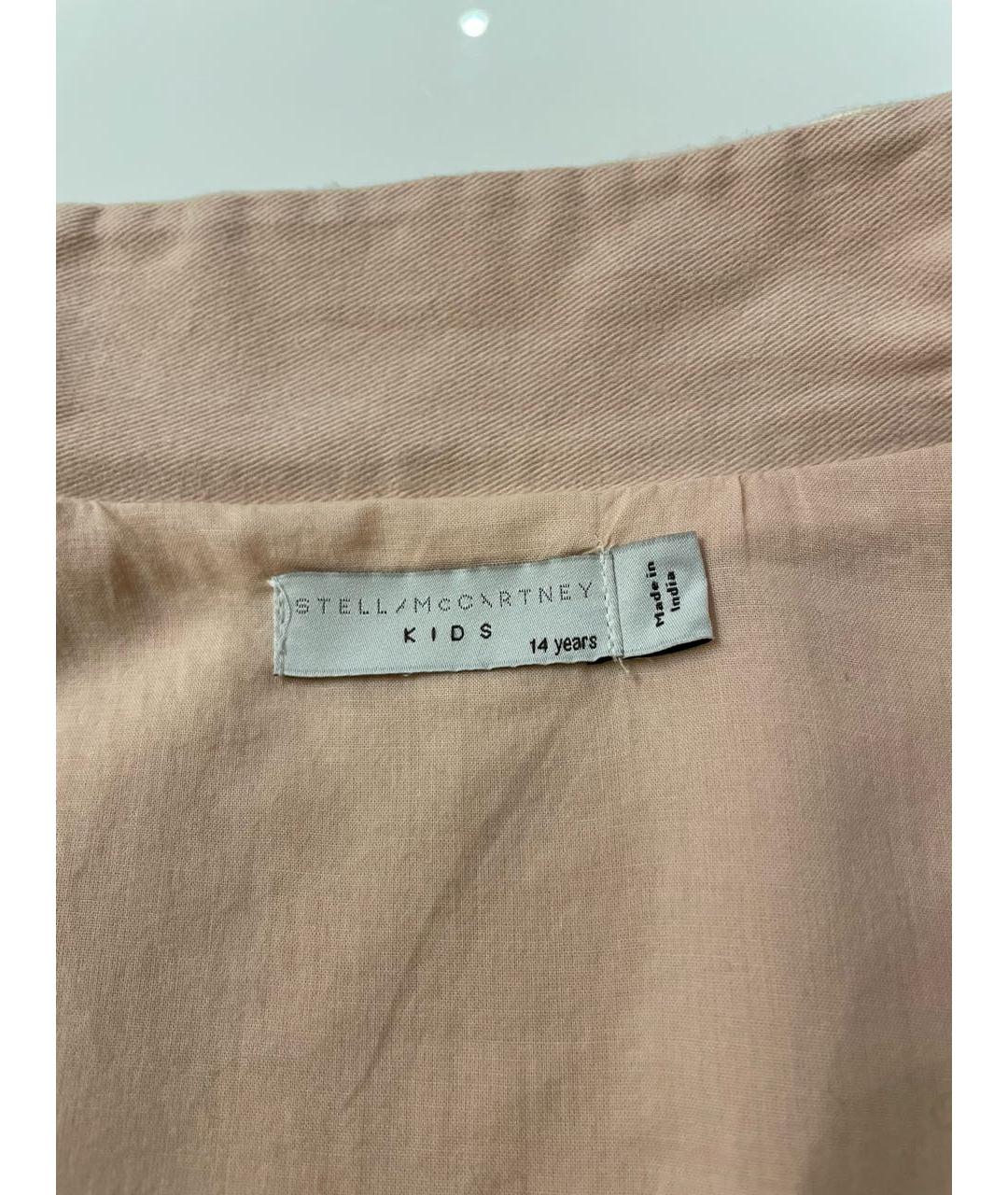 STELLA MCCARTNEY KIDS Розовый хлопковый жакет/пиджак, фото 3