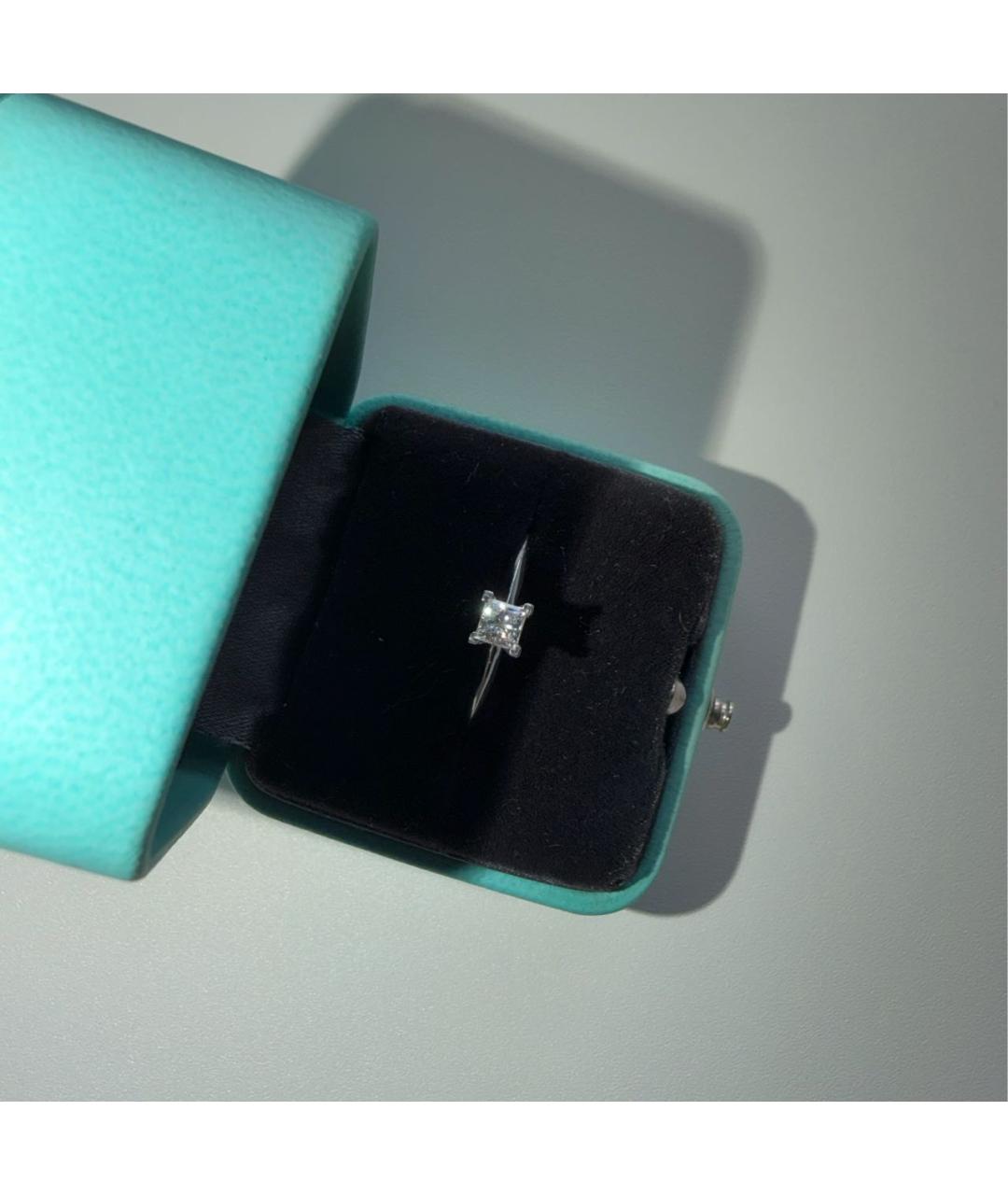 TIFFANY&CO Белое платиновое кольцо, фото 3