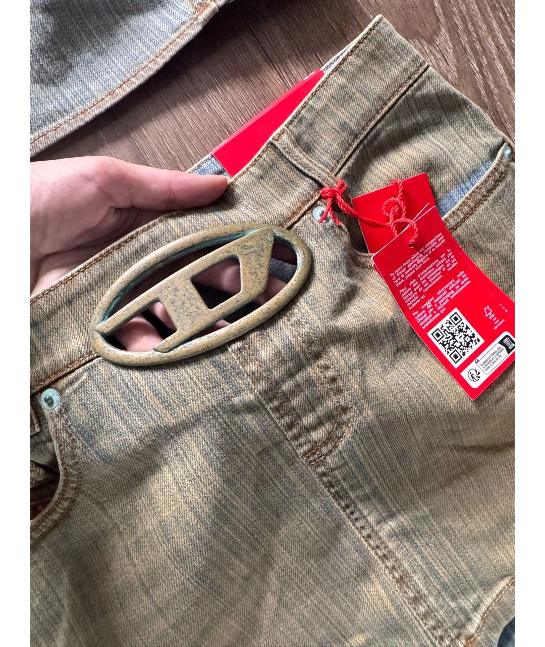 DIESEL Бежевый деним костюм с юбками, фото 6