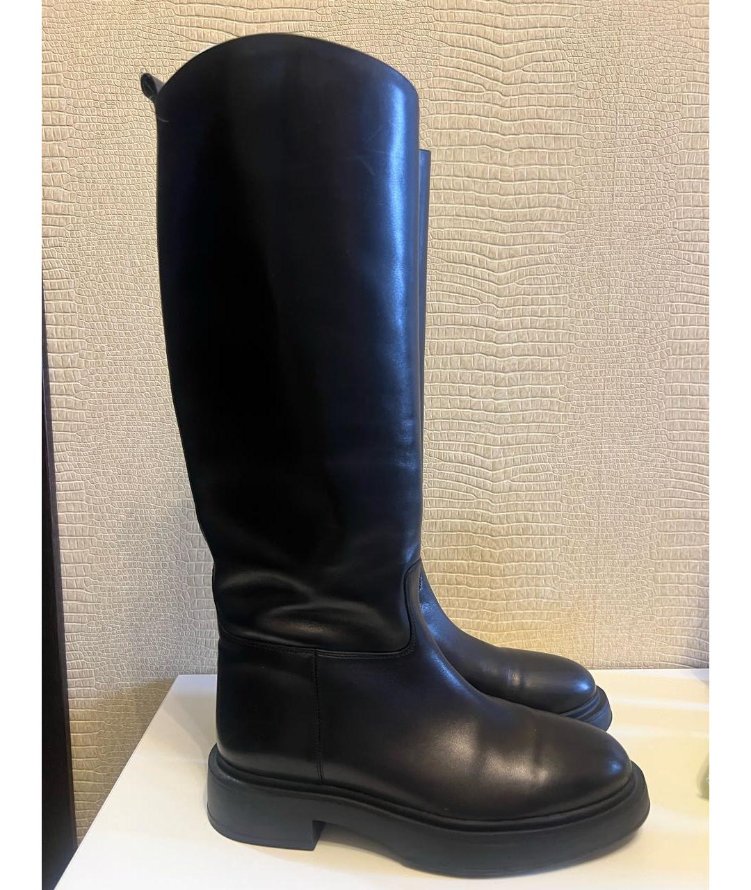 12 STOREEZ Коричневые кожаные ботфорты, фото 8