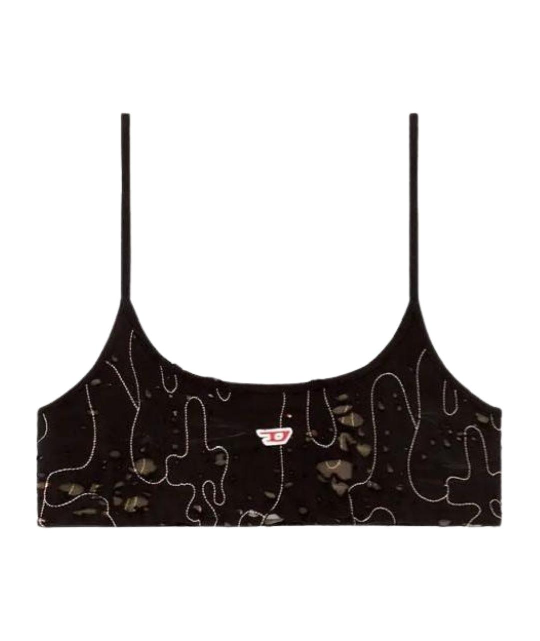 DIESEL Черная сетчатая майка, фото 1