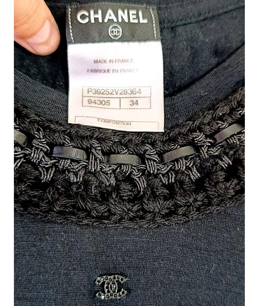 CHANEL Черный шерстяной джемпер / свитер, фото 2