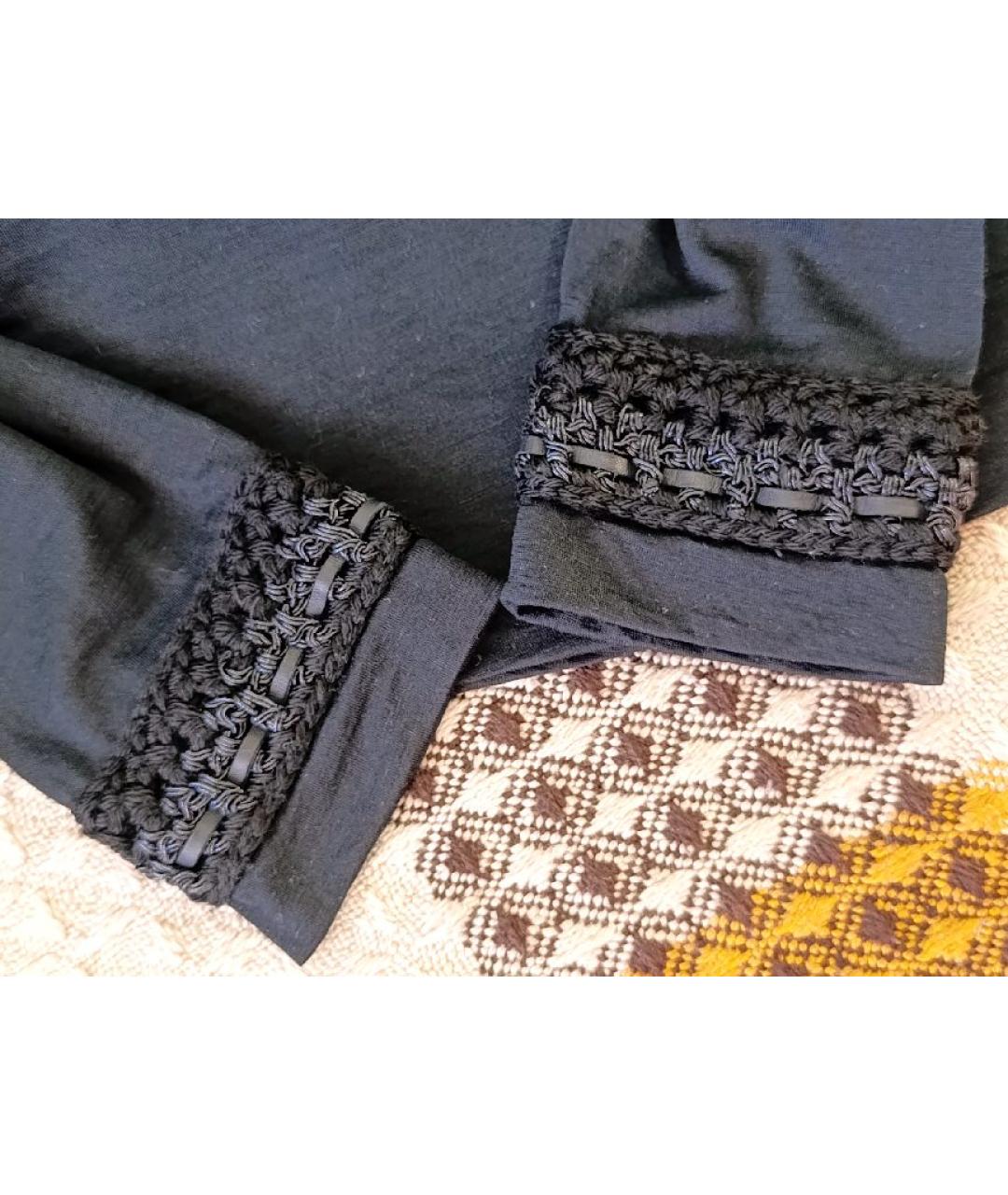 CHANEL Черный шерстяной джемпер / свитер, фото 3