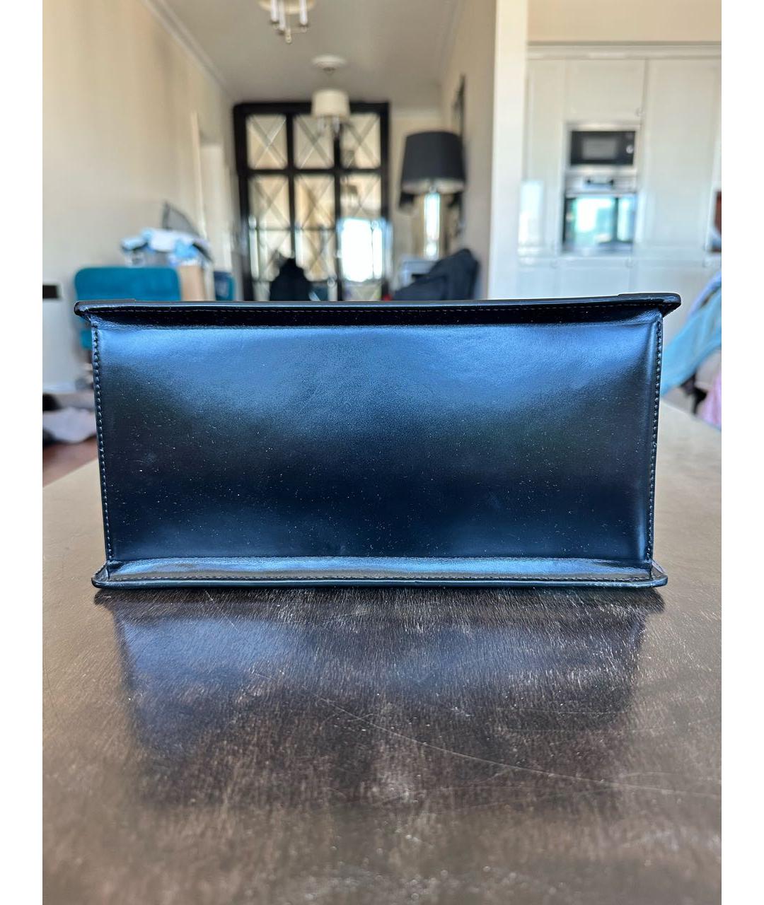 BALMAIN Черная кожаная сумка через плечо, фото 4