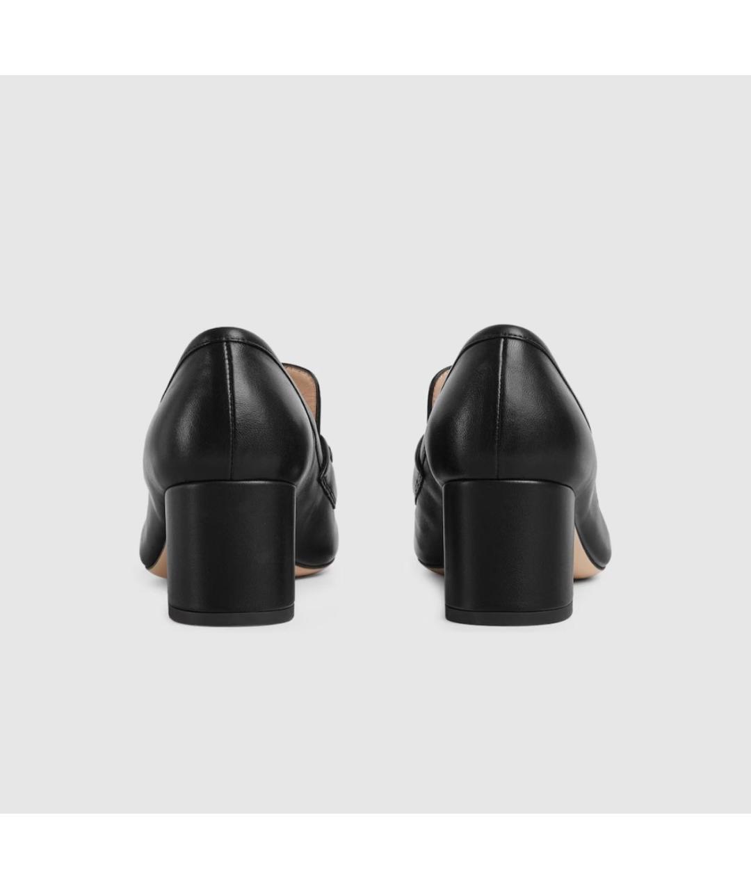 GUCCI Черные кожаные лоферы, фото 4