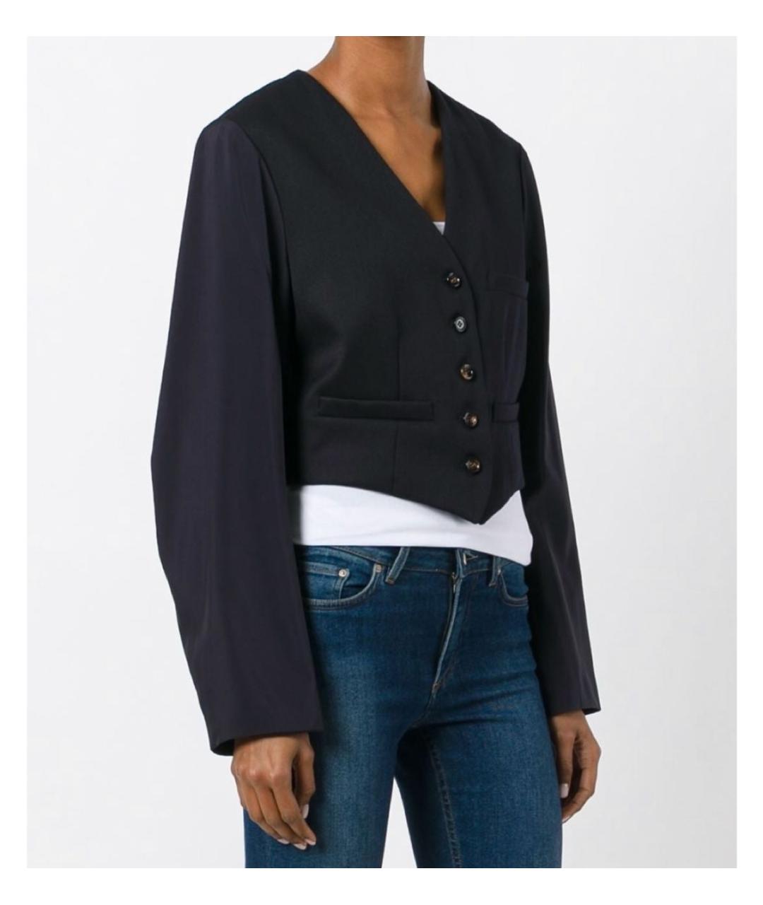 CHLOE Черный шерстяной жакет/пиджак, фото 2