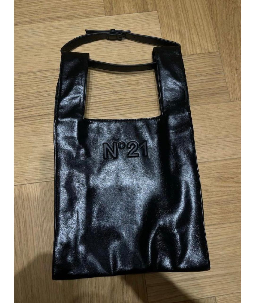 NO. 21 Черная сумка с короткими ручками, фото 3