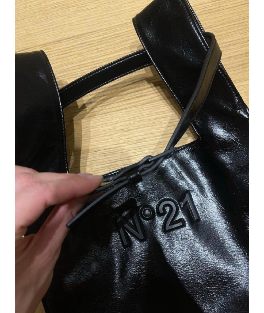 NO. 21 Черная сумка с короткими ручками, фото 5