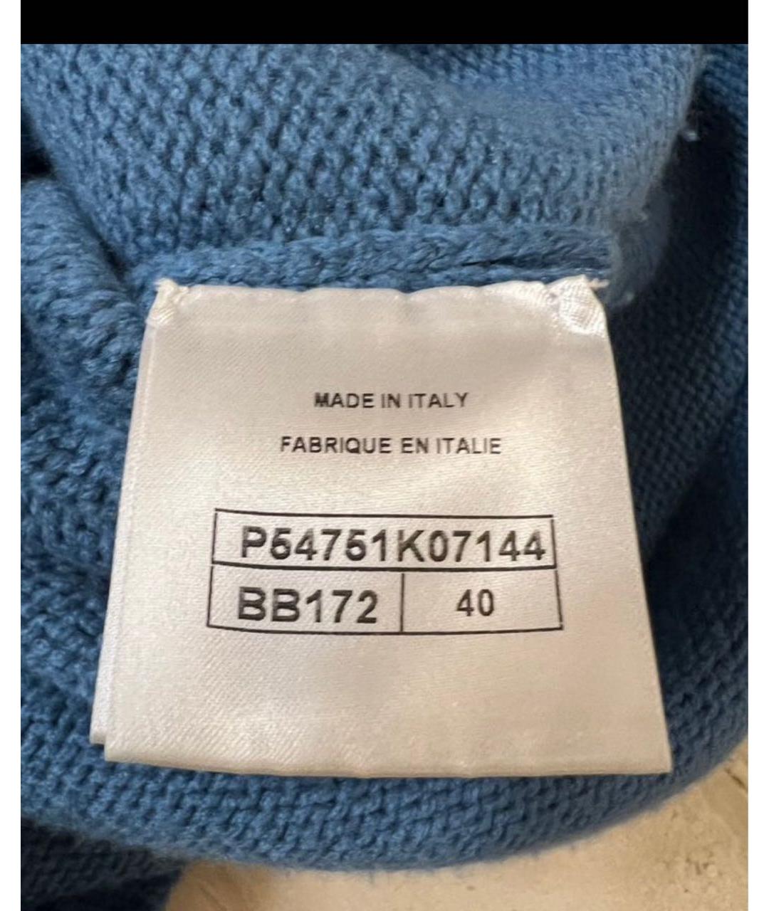 CHANEL Синий кашемировый джемпер / свитер, фото 5