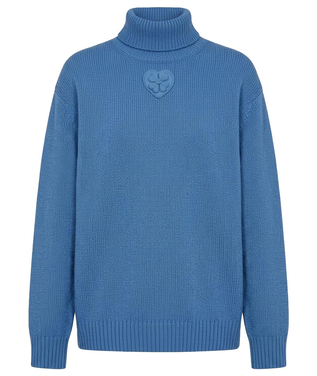 CHANEL Синий кашемировый джемпер / свитер, фото 1