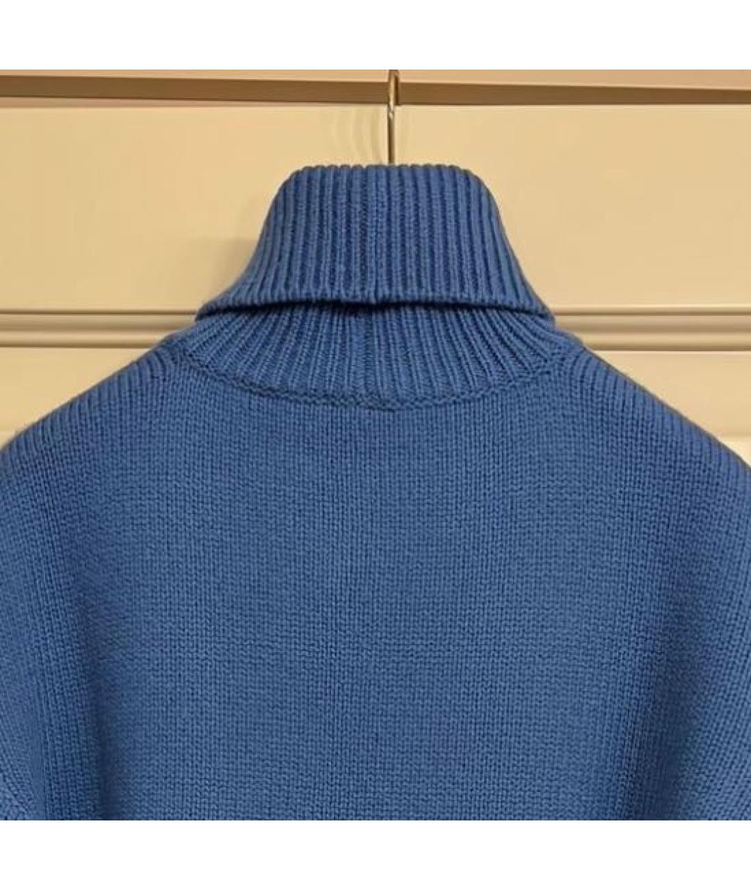 CHANEL Синий кашемировый джемпер / свитер, фото 3
