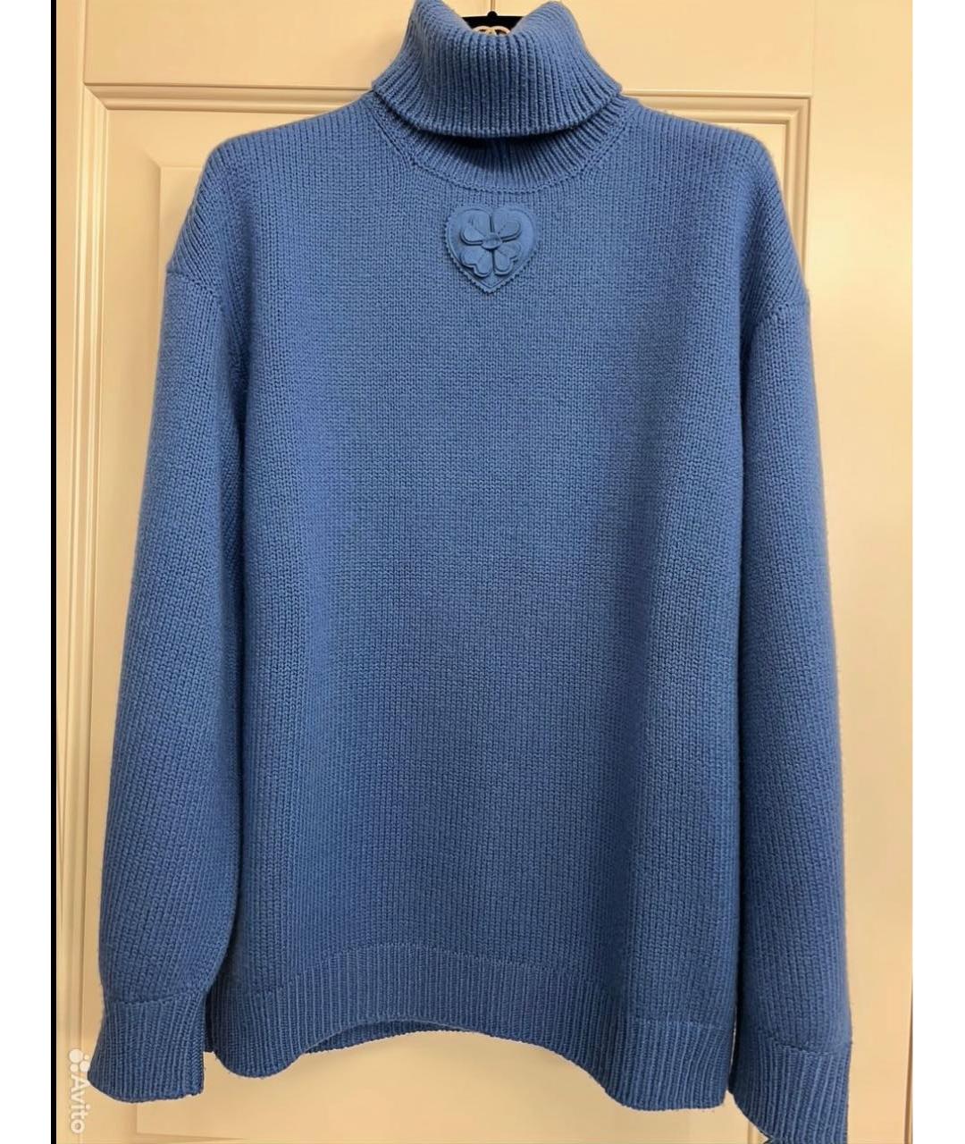 CHANEL Синий кашемировый джемпер / свитер, фото 7
