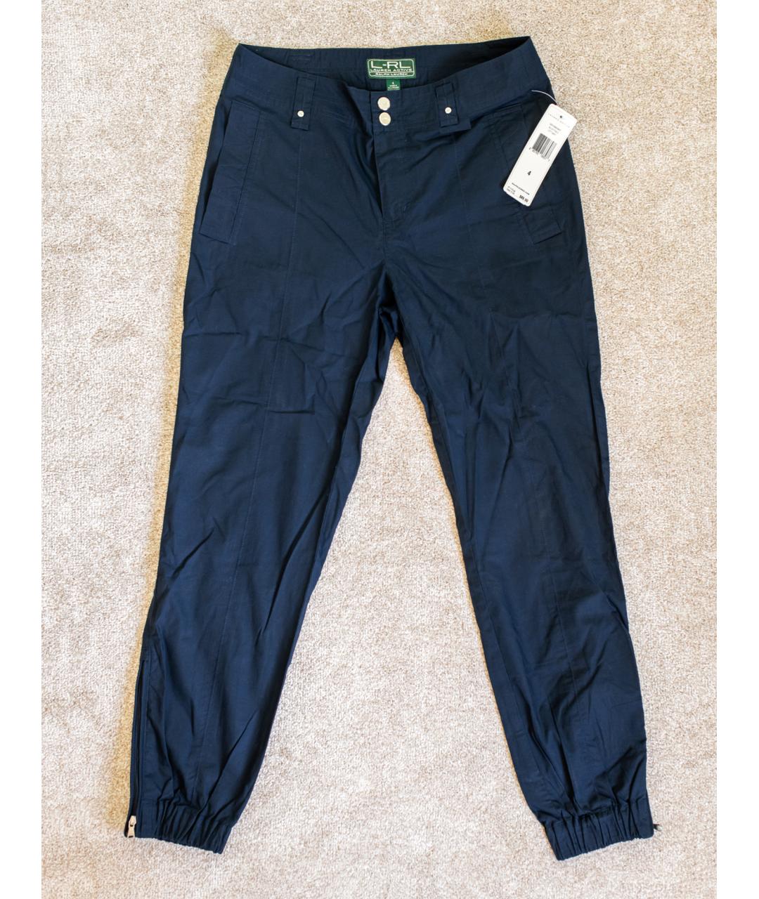 RALPH LAUREN Темно-синие хлопковые бриджи, фото 7