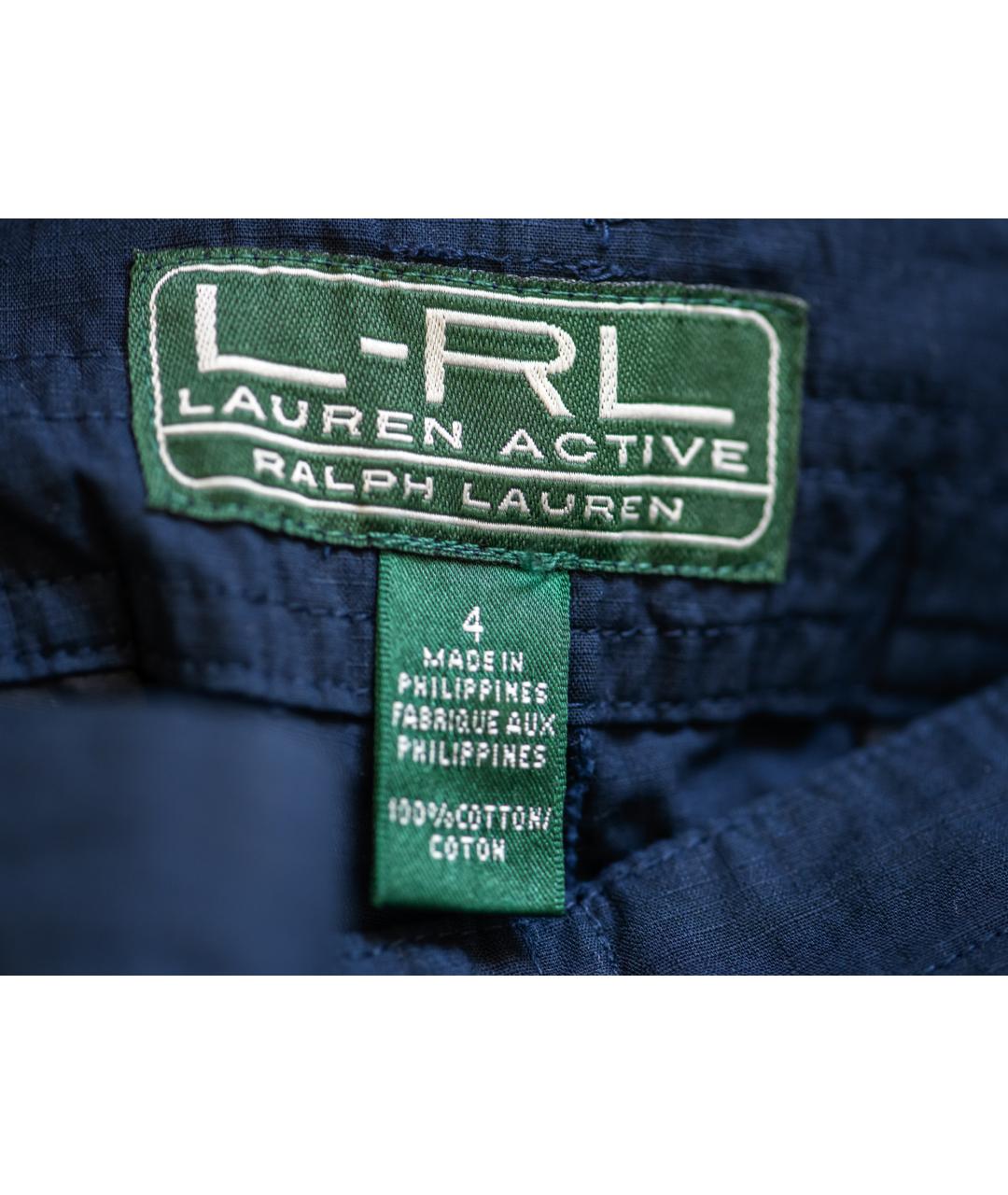 RALPH LAUREN Темно-синие хлопковые бриджи, фото 3