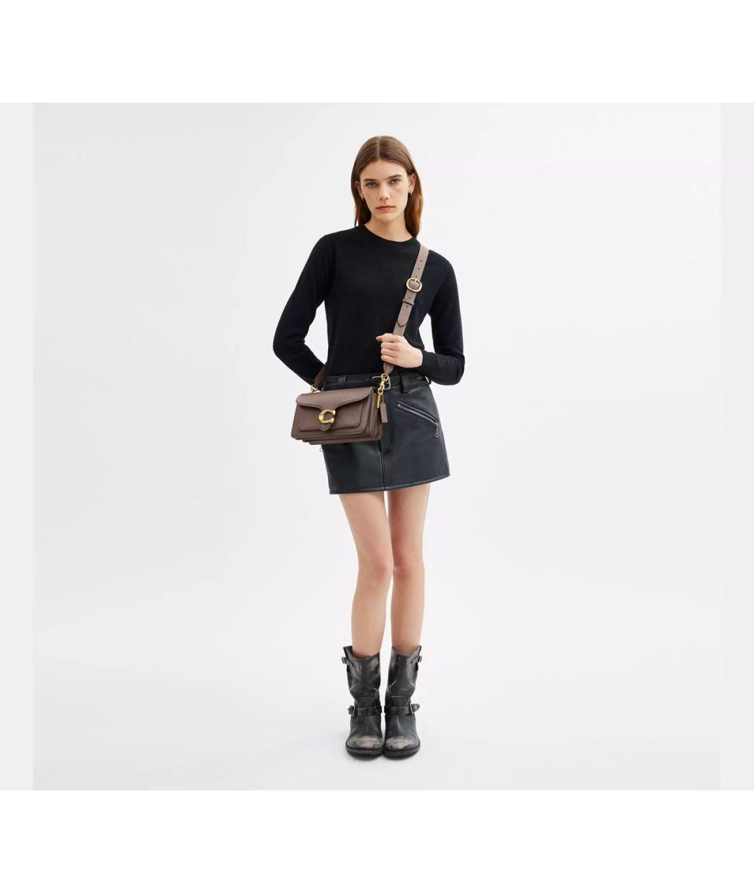 COACH Кожаная сумка через плечо, фото 4