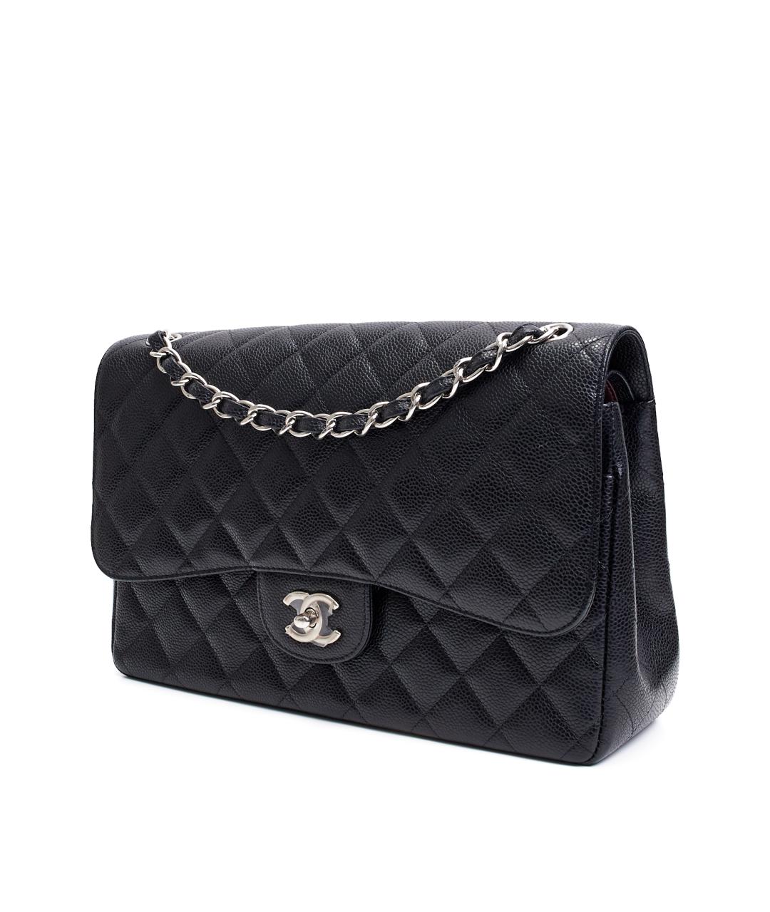 CHANEL Черная кожаная сумка тоут, фото 2