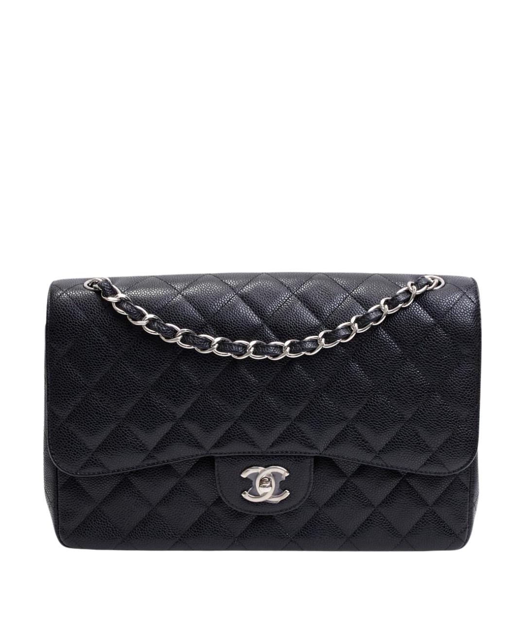 CHANEL Черная кожаная сумка тоут, фото 1