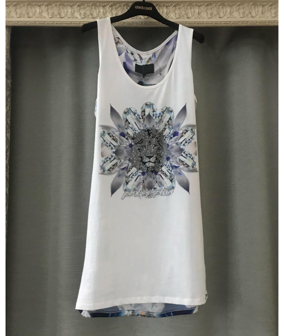 PHILIPP PLEIN Белая хлопковая майка, фото 6