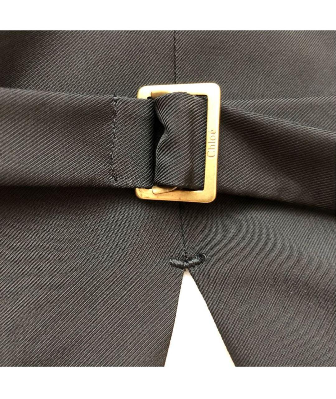 CHLOE Черный шерстяной жакет/пиджак, фото 7