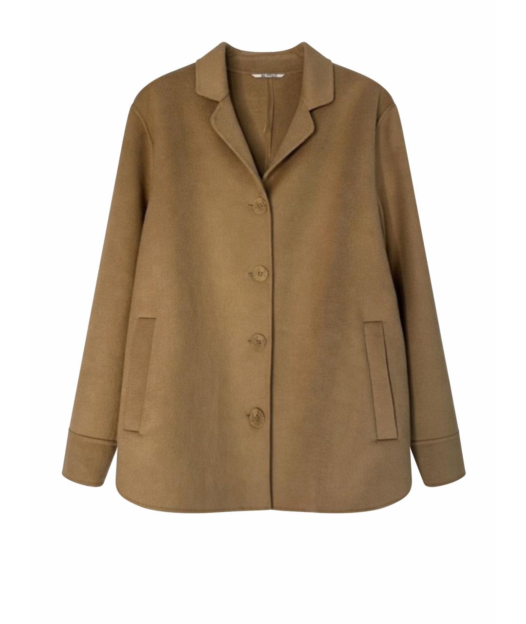 MAX MARA Бежевое кашемировое пальто, фото 1