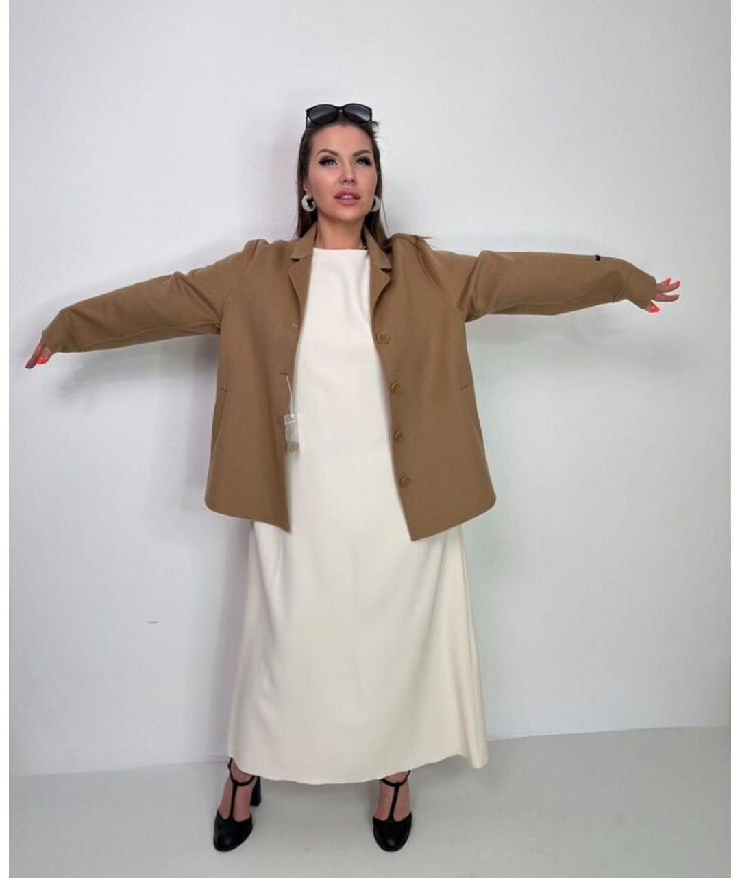 MAX MARA Бежевое кашемировое пальто, фото 6