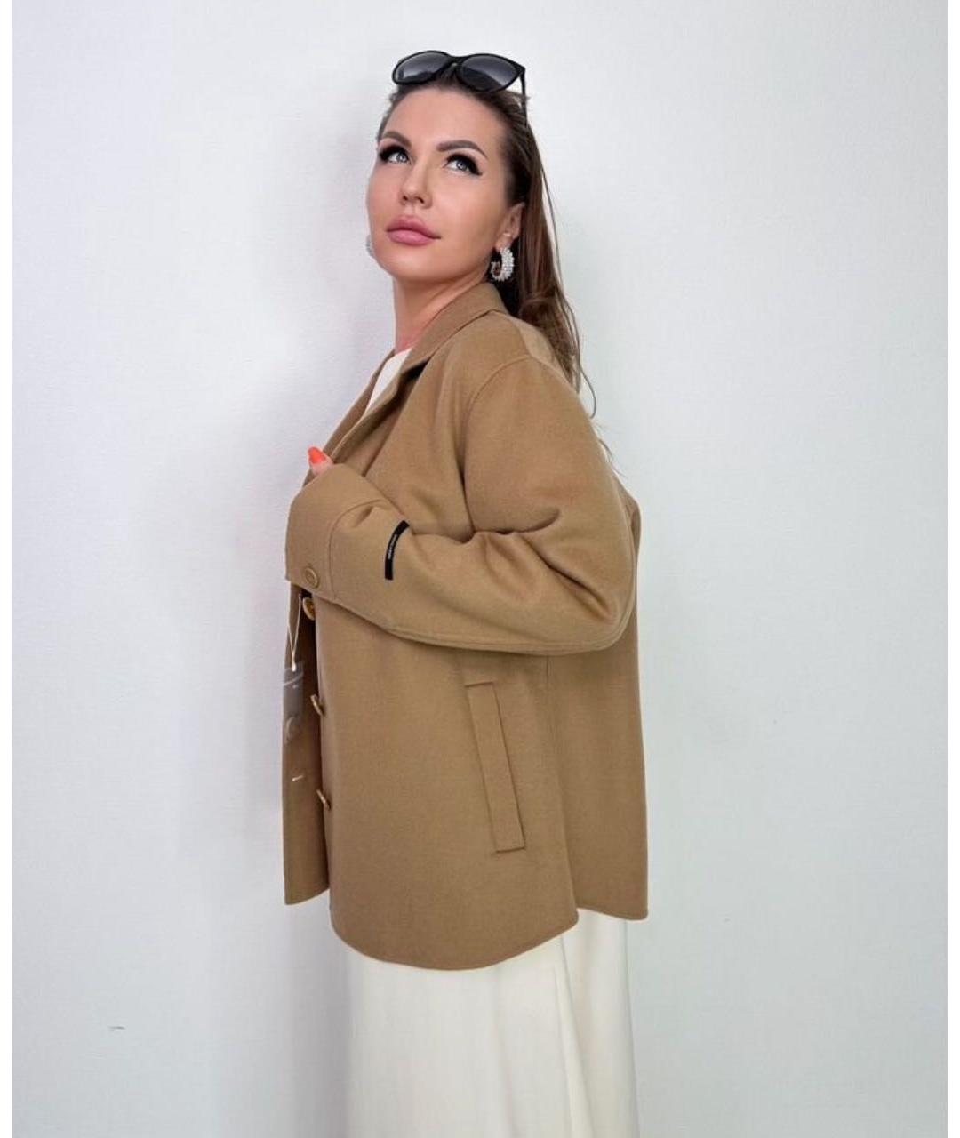 MAX MARA Бежевое кашемировое пальто, фото 8