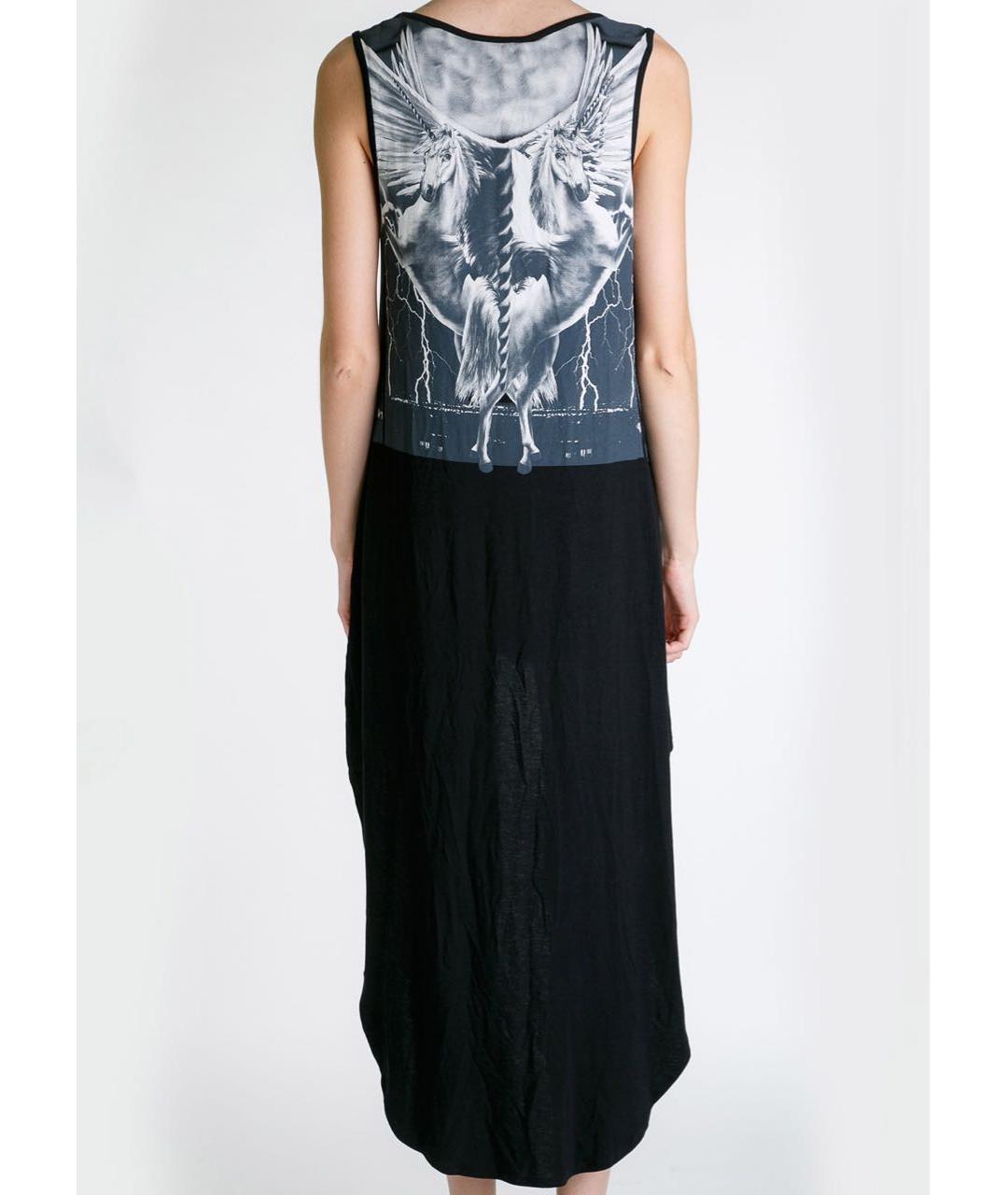 PHILIPP PLEIN Черное вискозное коктейльное платье, фото 4